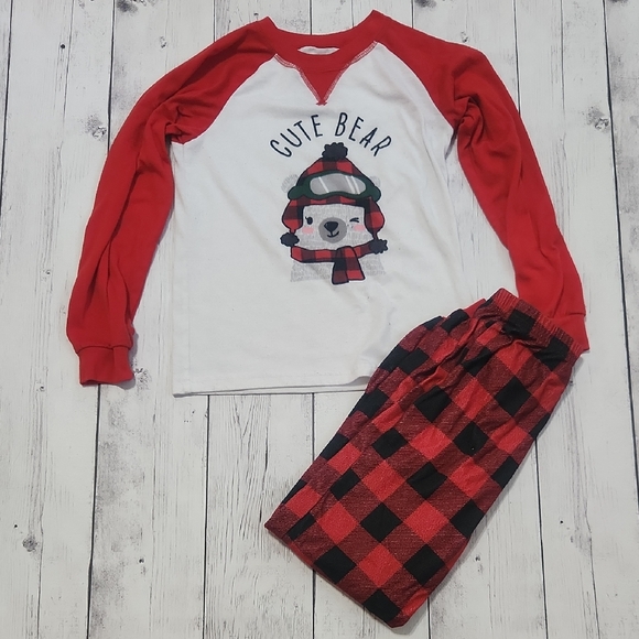 Cuddl Duds Size 7/8 Girls Christmas pajamas. - Picture 1 of 5